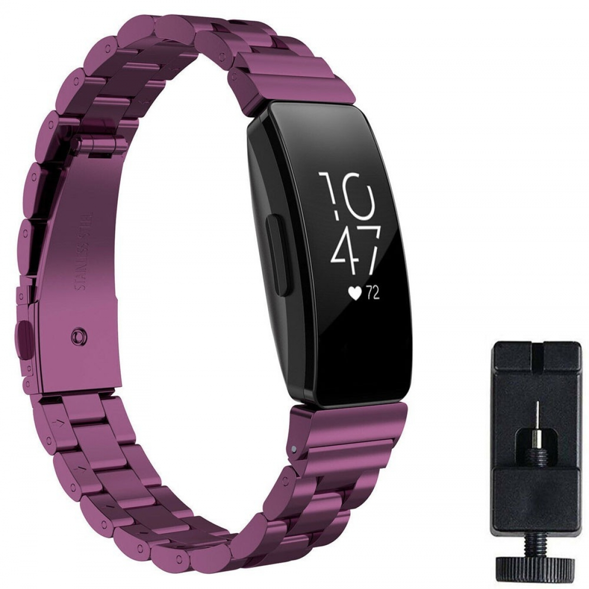 Inspire, Fitbit CASEONLINE Multicolor Fitbit, Edelstahl, Smartband,