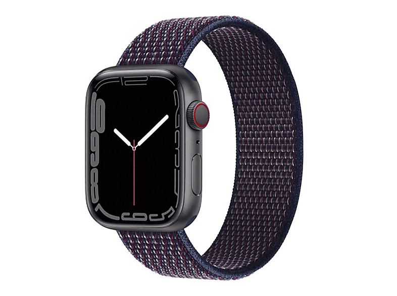 Nylon, CASEONLINE Watch Smartband, Apple, 45mm, 7 Multicolor