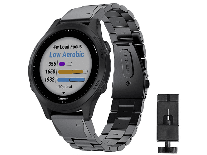 CASEONLINE Edelstahl, Smartband, Garmin Forerunner 945, Multicolor Garmin