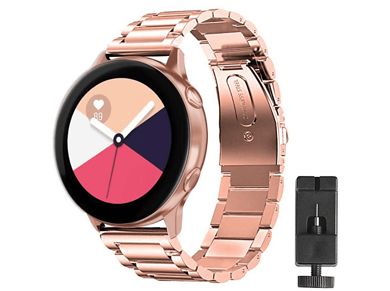 CASEONLINE Edelstahl, Watch Galaxy Samsung, Active, Smartband, Multicolor