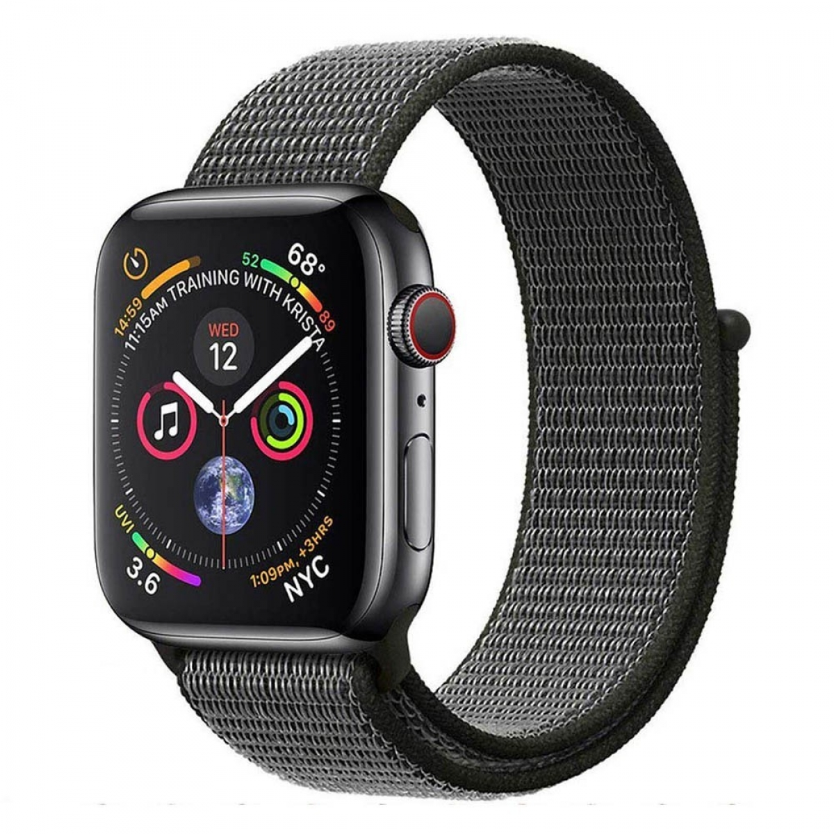 Smartband, 44mm, CASEONLINE Watch Multicolor Nylon, Apple,