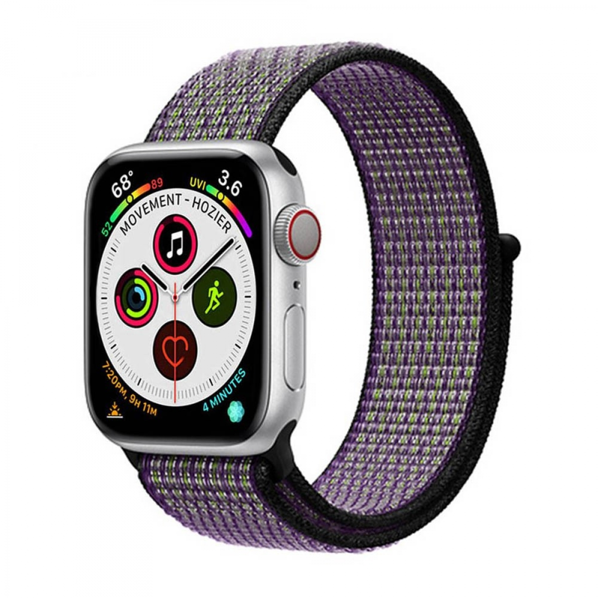 5 CASEONLINE Watch Smartband, Apple, 44mm, Nylon, Multicolor