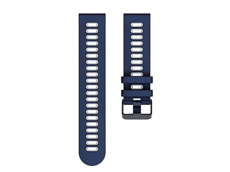 CASEONLINE Twin, Ersatzarmband, Garmin, Forerunner 255, Blauweiß CASEONLINE Twin, Ersatzarmband, Garmin, Forerunner 255, Blauweiß