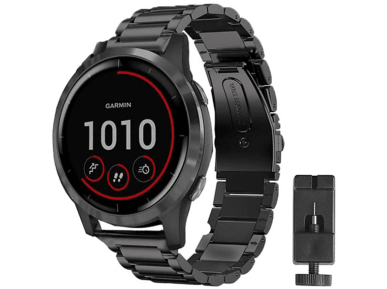 CASEONLINE Edelstahl, Garmin, Garmin Multicolor VivoActive 4, Smartband