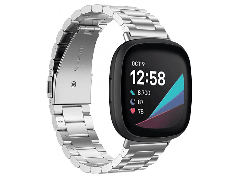 CASEONLINE Edelstahl, Smartband, Fitbit, Fitbit Sense, Multicolor | Smartwatch Armbänder