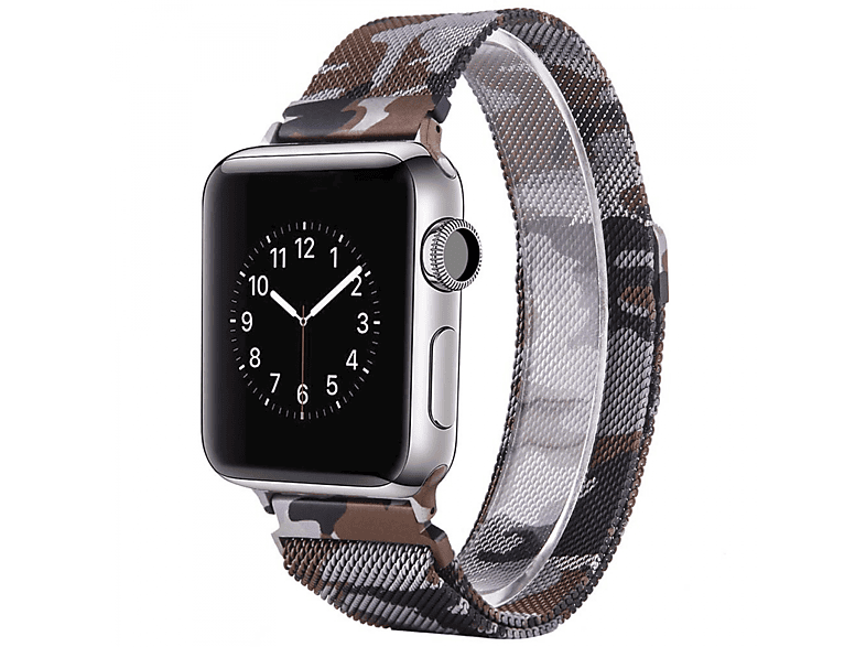 CASEONLINE Milanaise Camouflage, Smartband, Apple, Multicolor Watch 42mm