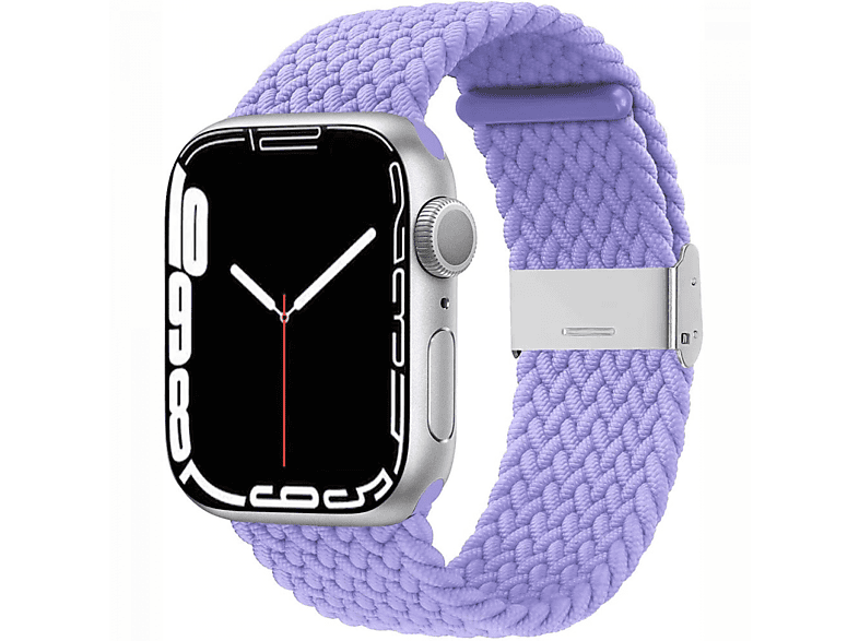 CASEONLINE Braided, Sportarmband, Apple, Watch 7 41mm, Helles Lila | Armbänder passend für Apple Watch