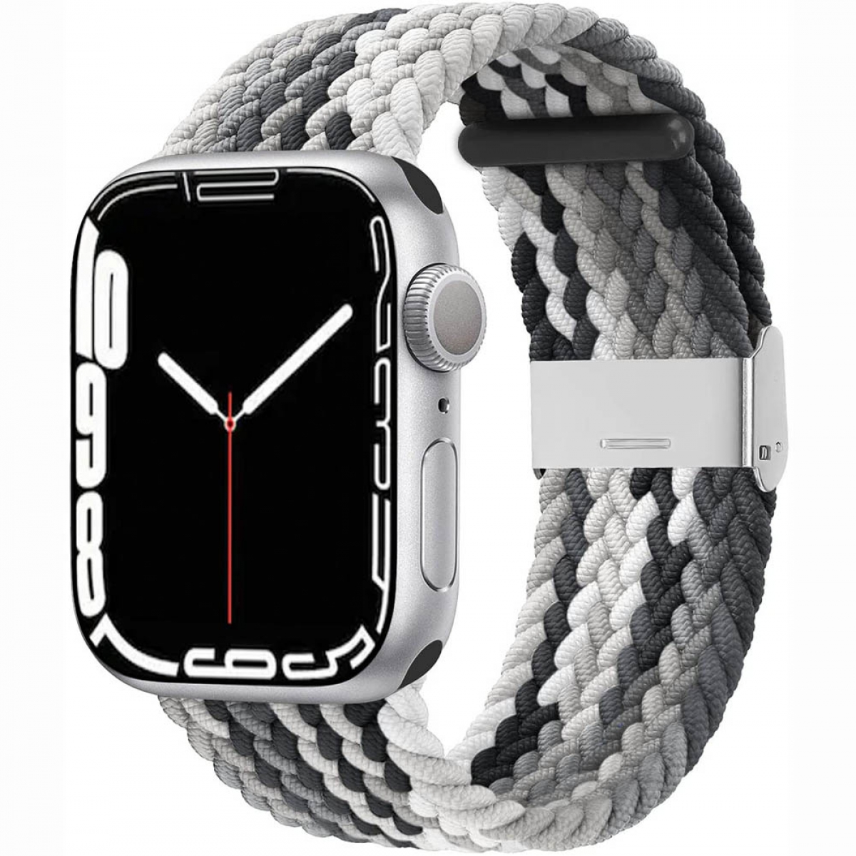 Braided, CASEONLINE Watch Gradient 7 grey Apple, 45mm, Sportarmband,