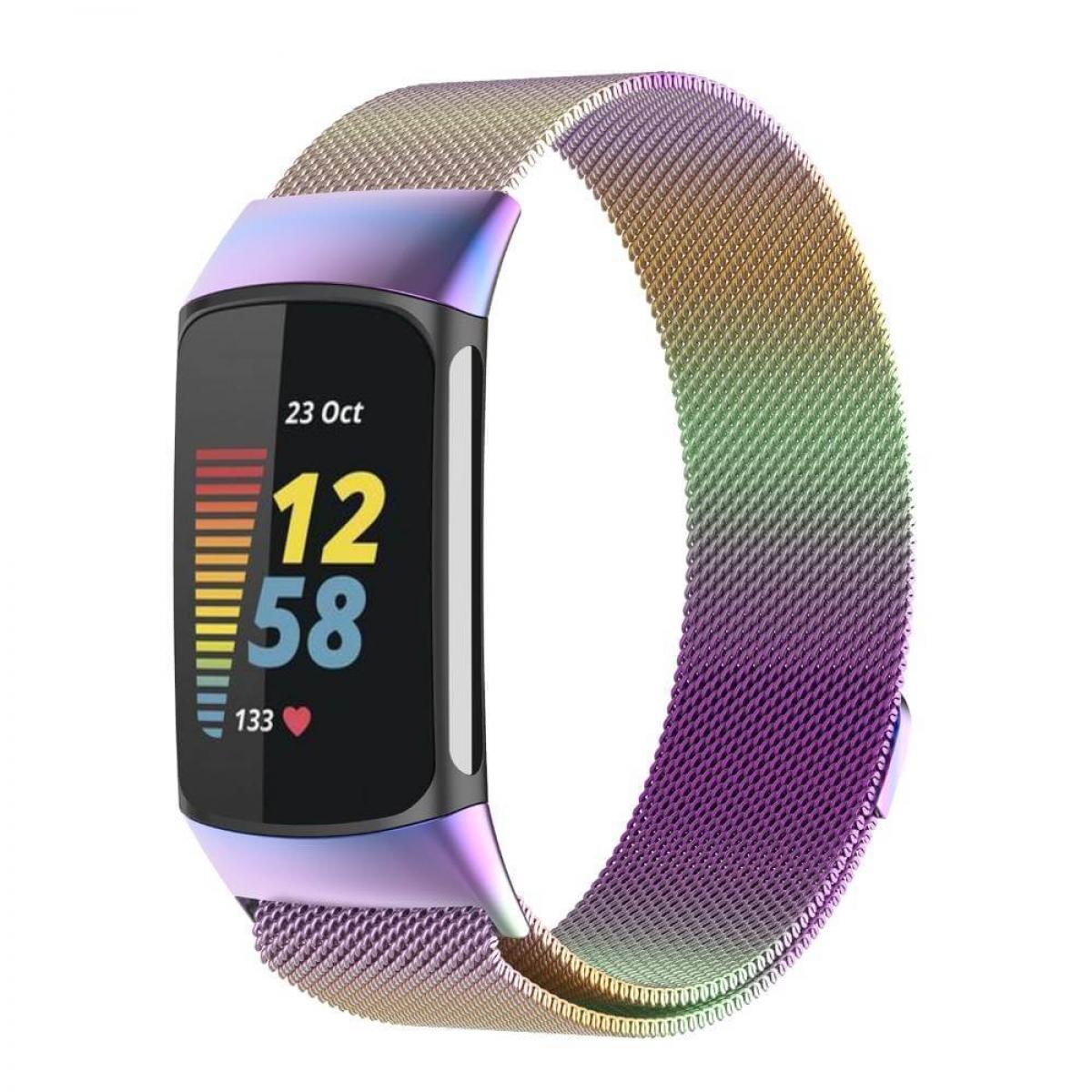Fitbit, Charge CASEONLINE 5, Multicolor Milanaise, Fitbit Smartband,