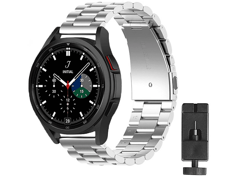 CASEONLINE Edelstahl, Smartband, Samsung, Galaxy Watch 4 Classic (42mm), Multicolor | Smartwatch Armbänder