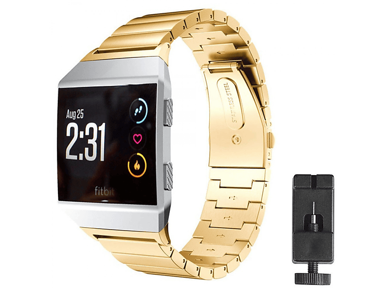 CASEONLINE Edelstahl, Smartband, Fitbit, Fitbit Ionic, Multicolor