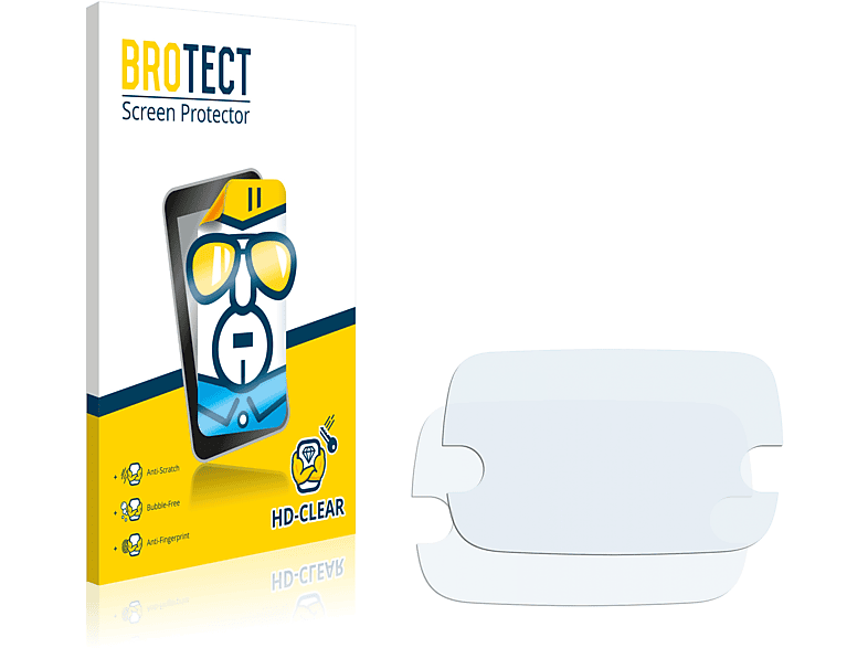 BROTECT 2x klare Schutzfolie(für Fiat 595 Abarth Uconnect 7\