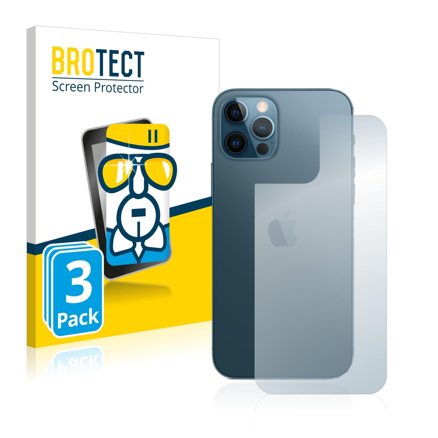 BROTECT 3x Airglass klare Schutzfolie(für iPhone Apple 12 Pro)
