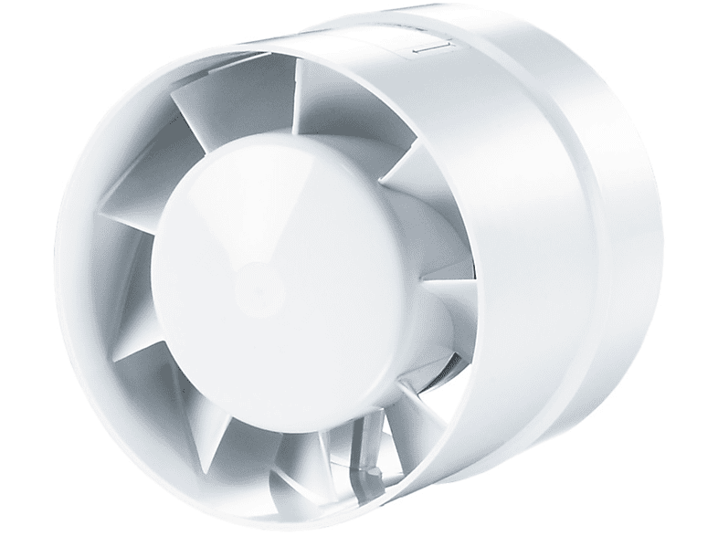 VENTS 100 VKO L TurboRohrventilator Rohrventilator Weiß (16 Watt)