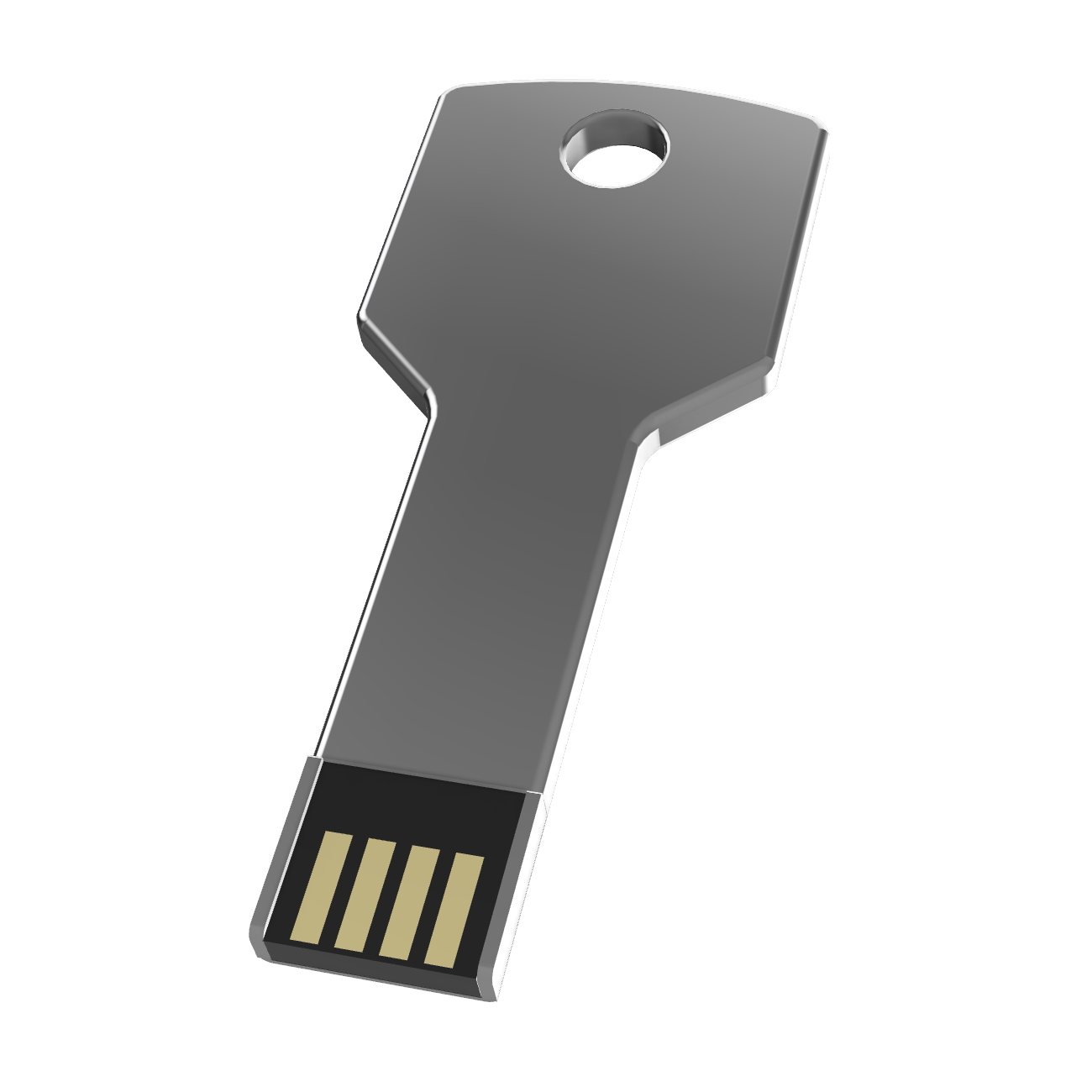 USB 4 GERMANY Silber Key (silver, USB-Stick 4GB GB)