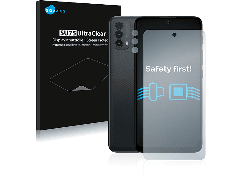 SAVVIES 18x klare Schutzfolie(für Motorola Moto E30)