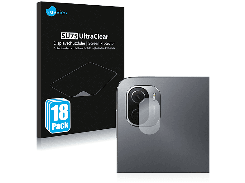 SAVVIES 18x klare Schutzfolie(für Xiaomi Mi Pad 5)