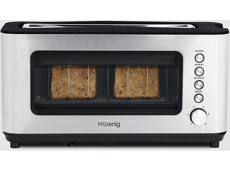 VIEW7 Schlitze: H.KOENIG (1200 Silber Watt, 1) Toaster