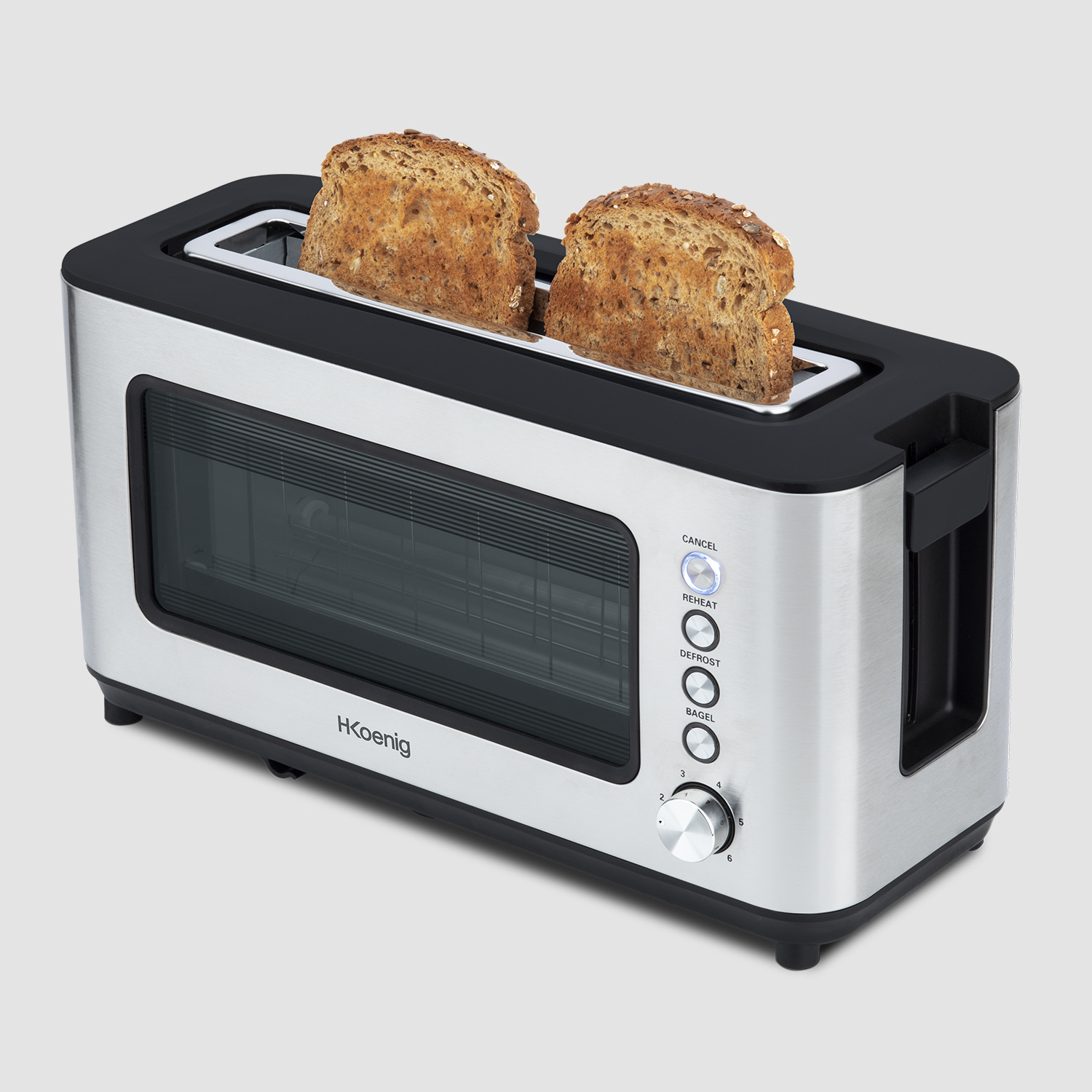 VIEW7 Schlitze: H.KOENIG (1200 Silber Watt, 1) Toaster