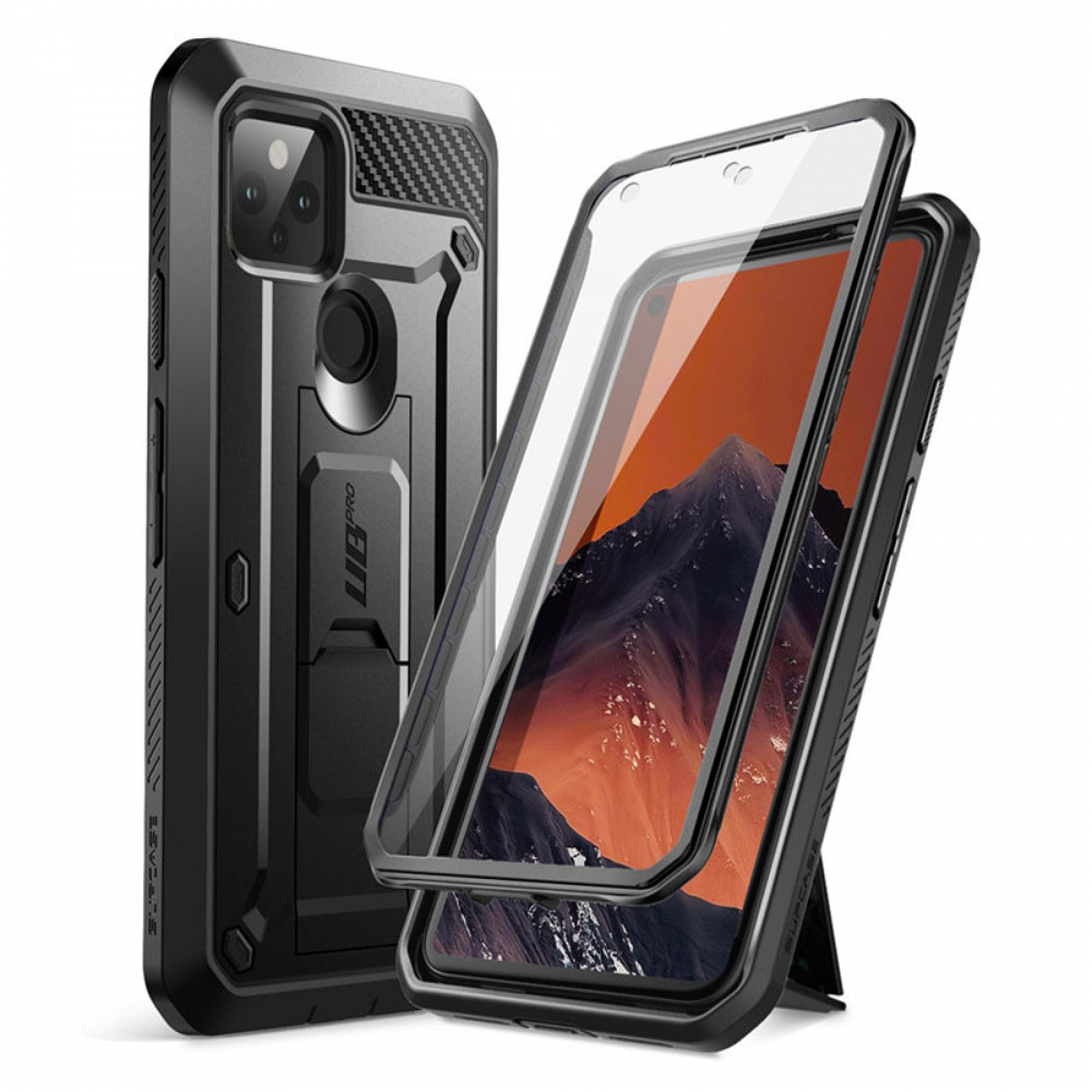 SUPCASE UB Pro, Full Cover, 5, Pixel Google, Schwarz