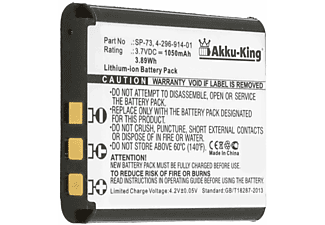 AKKU-KING Akku kompatibel mit Sony SP-73 Li-Ion Geräte-Akku, 3.7 Volt, 1050mAh