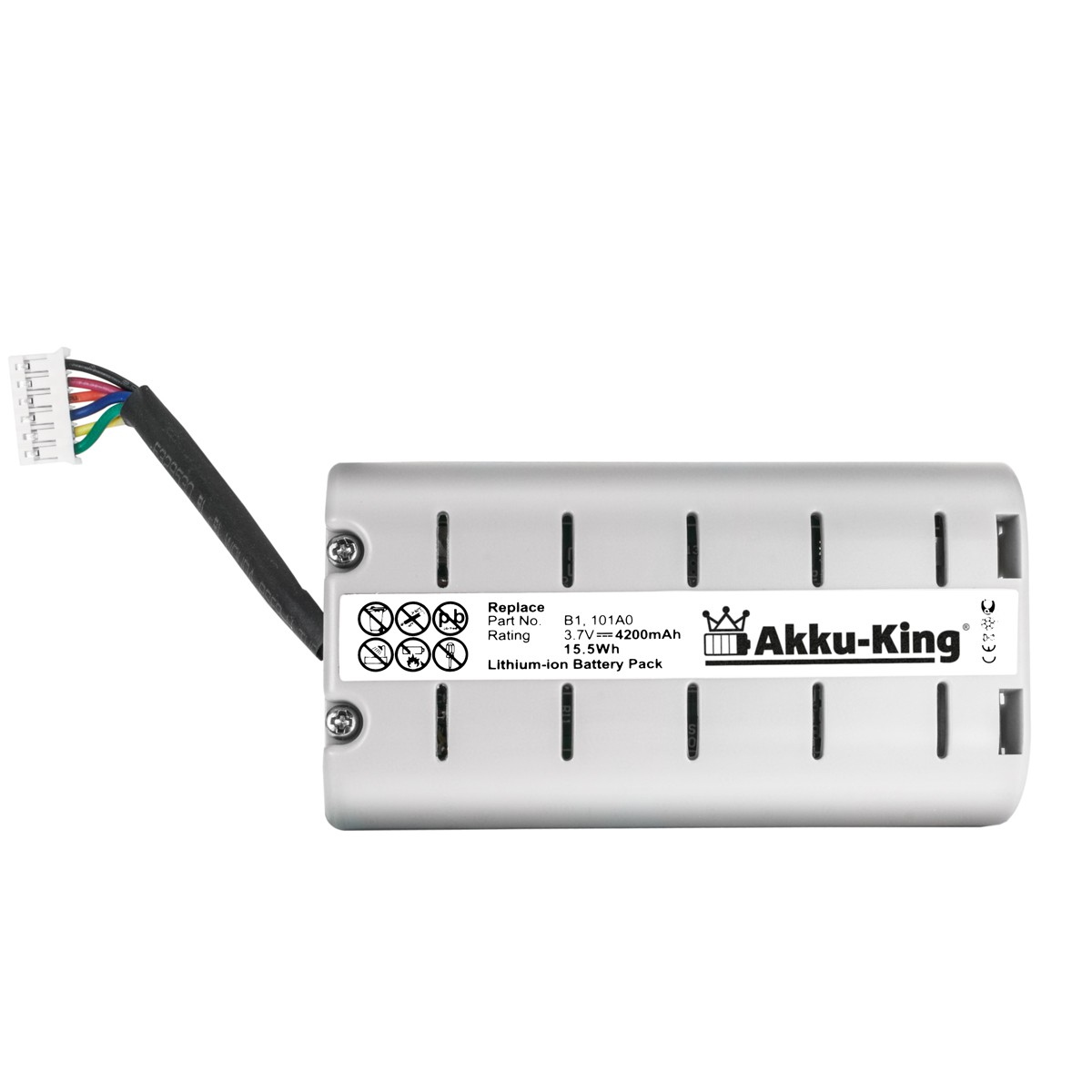 AKKU-KING Akku mit Geräte-Akku, ChargePAK kompatibel Volt, 4200mAh Li-Ion 3.7 Pure B1