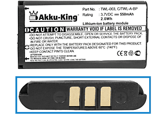 AKKU-KING Akku kompatibel mit Nintendo NTR-003 Li-Polymer Geräte-Akku, 3.7 Volt, 550mAh