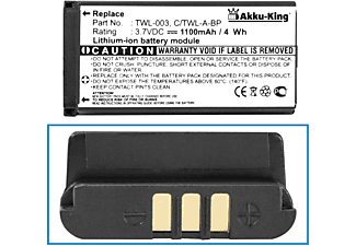 AKKU-KING Akku kompatibel mit Nintendo TWL-003 mit Akkudeckel Li-Ion Geräte-Akku, 3.7 Volt, 1100mAh