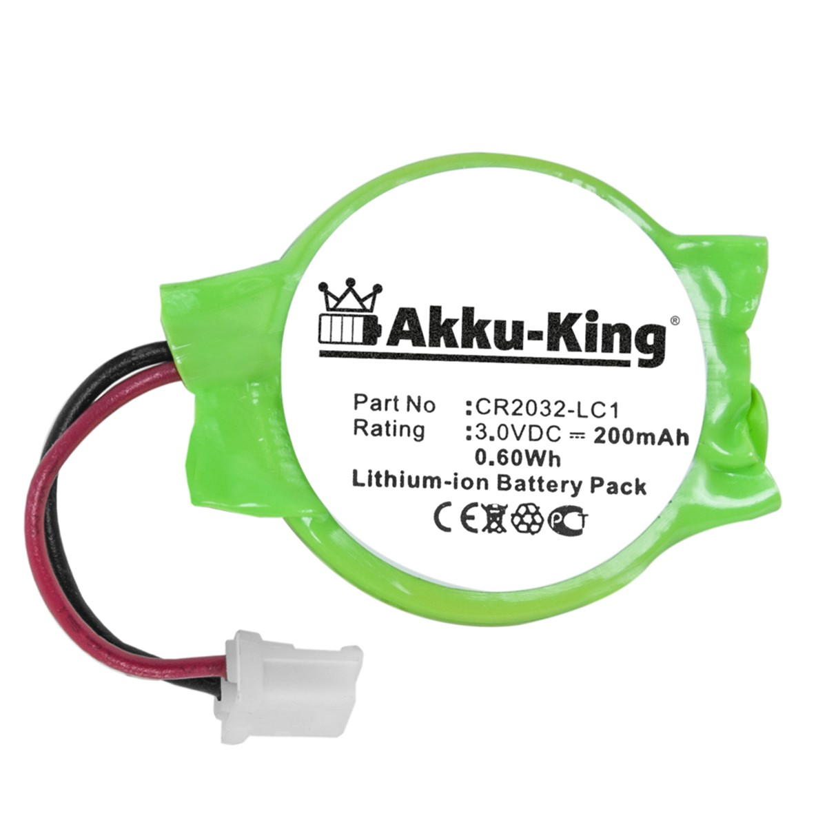 AKKU-KING Akku kompatibel mit Sony Li-Ion Volt, 3.0 CR2032-LC1 Geräte-Akku, 200mAh