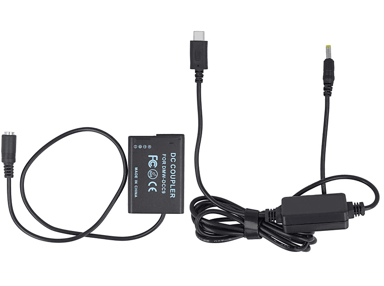 AKKU-KING USB-C Adapter + Kuppler kompatibel mit Panasonic DCC9 Ladegerät Panasonic, keine Angabe