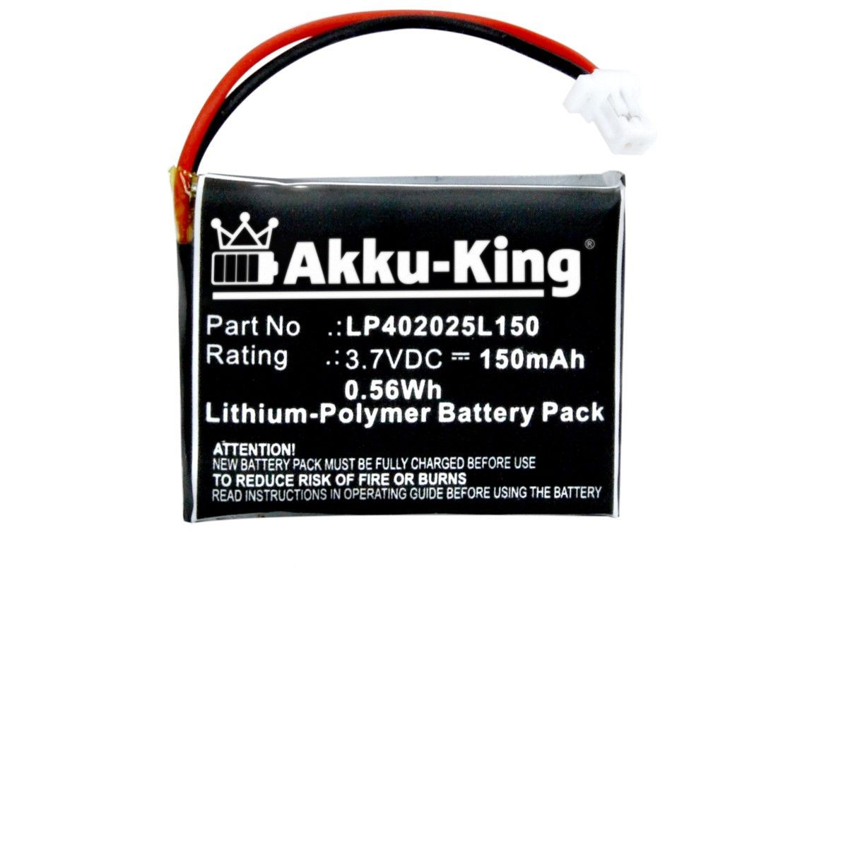 mit 150mAh Volt, Akku Nokia 3.7 kompatibel LP402025L150 Geräte-Akku, AKKU-KING Li-Polymer