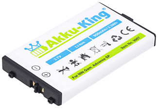 AKKU-KING Akku kompatibel mit Nintendo AGS-003 Li-Ion Geräte-Akku, 3.7 Volt, 900mAh