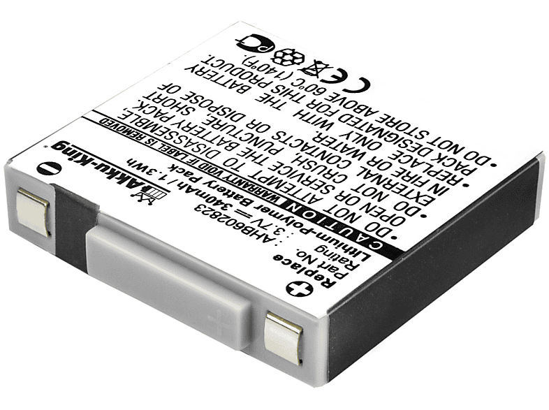 AKKU-KING Akku kompatibel mit Jabra AHB602823 Li-Polymer Geräte-Akku, 3.7 Volt, 340mAh