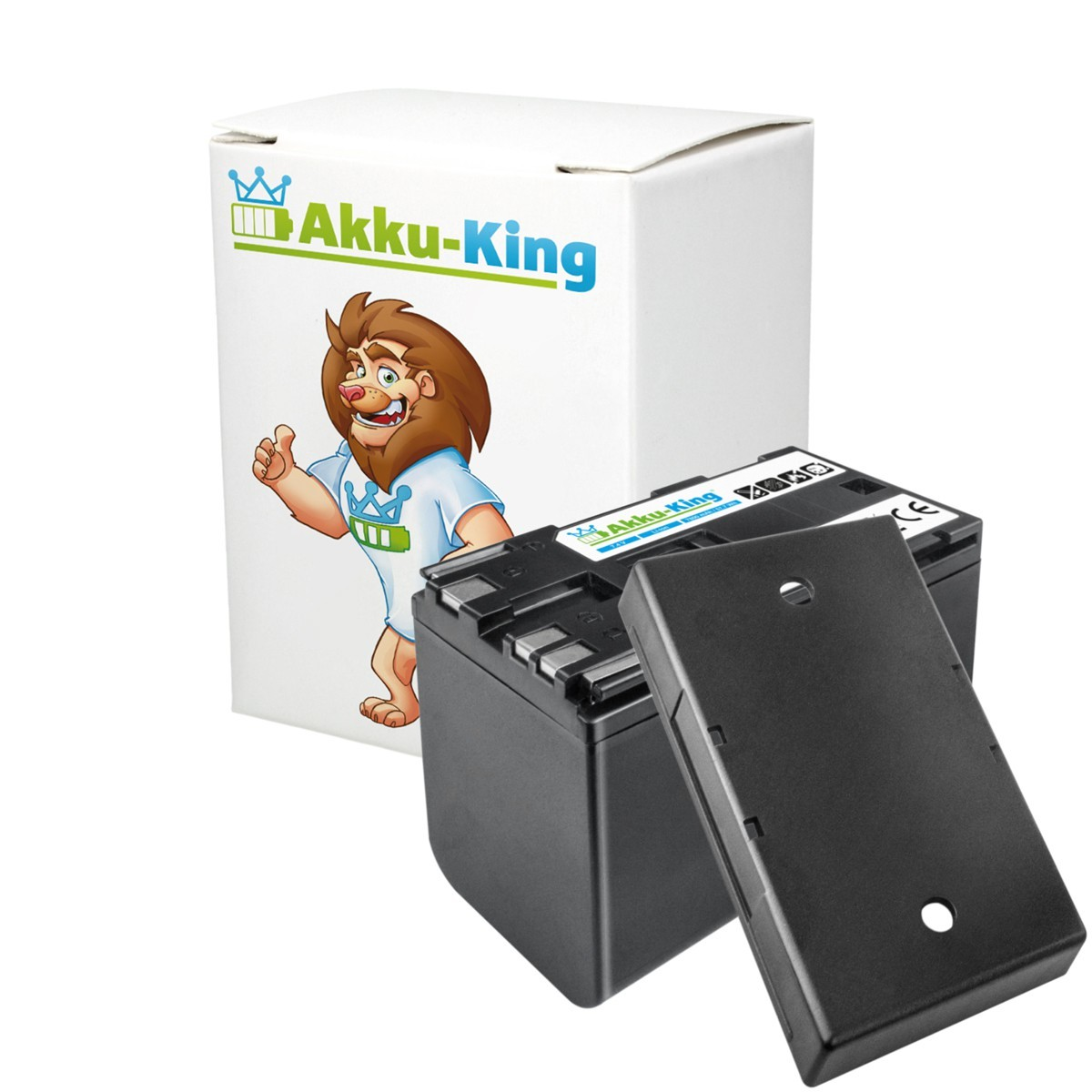 AKKU-KING Akku kompatibel mit Canon 7.4 BP-970G Li-Ion 7800mAh Kamera-Akku, Volt