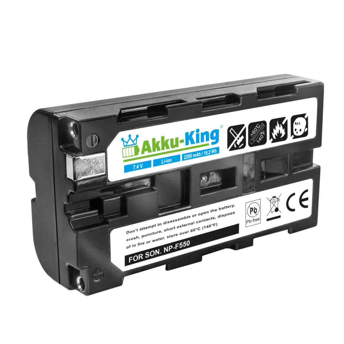 AKKU-KING Akku kompatibel mit Volt, 7.4 Futaba 2200mAh LT2F2200 Li-Ion Geräte-Akku