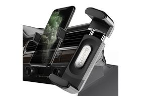 WICKED CHILI Autohalterung für iPhone 14, 13, 12 Pro Max Mini, Samsung  Nothing Phone, KFZ Halter bis 91mm Breite KFZ Halterung, schwarz