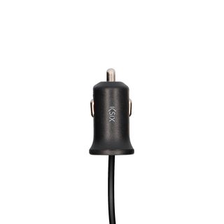 Cargador USB para coche - KSIX 2.1A Micro USB, Negro