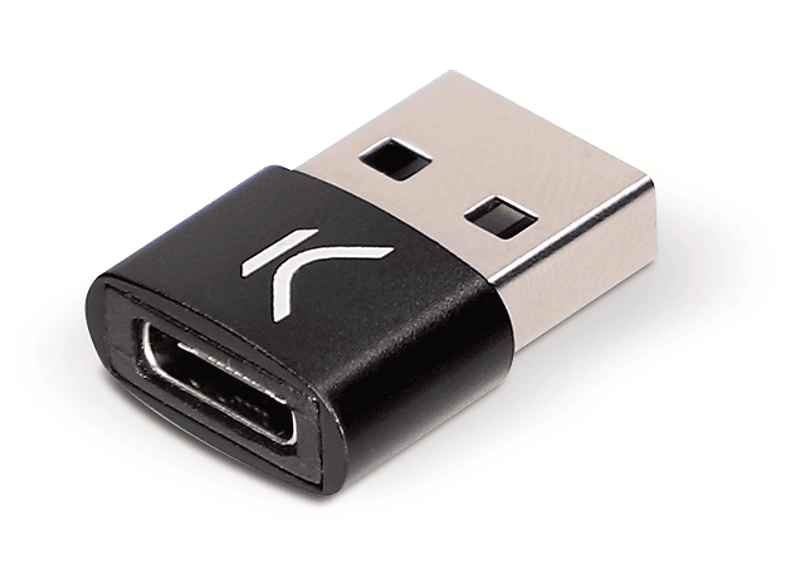 Adaptador USB-C a USB (USB-C hembra - USB macho) gris