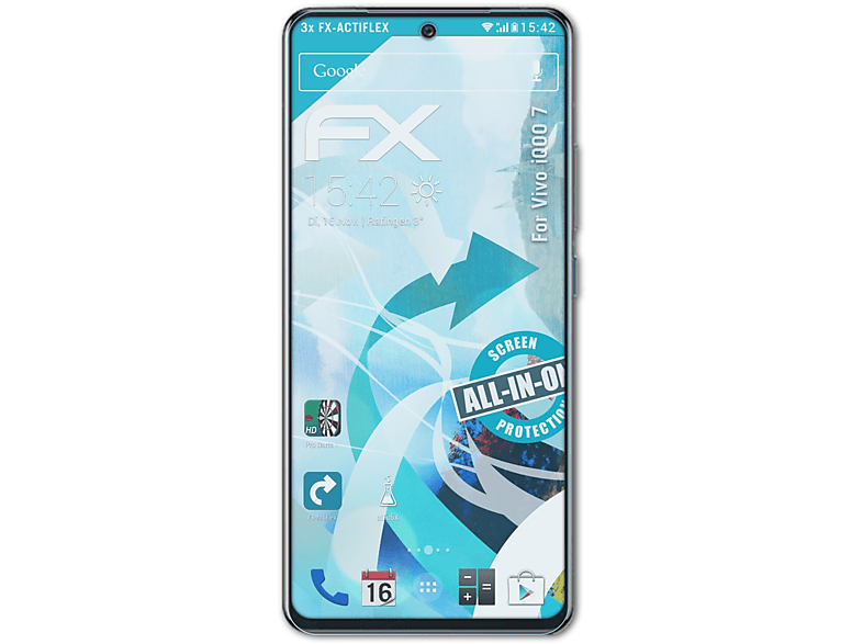 ATFOLIX 3x FX-ActiFleX Displayschutz(für iQOO Vivo 7)