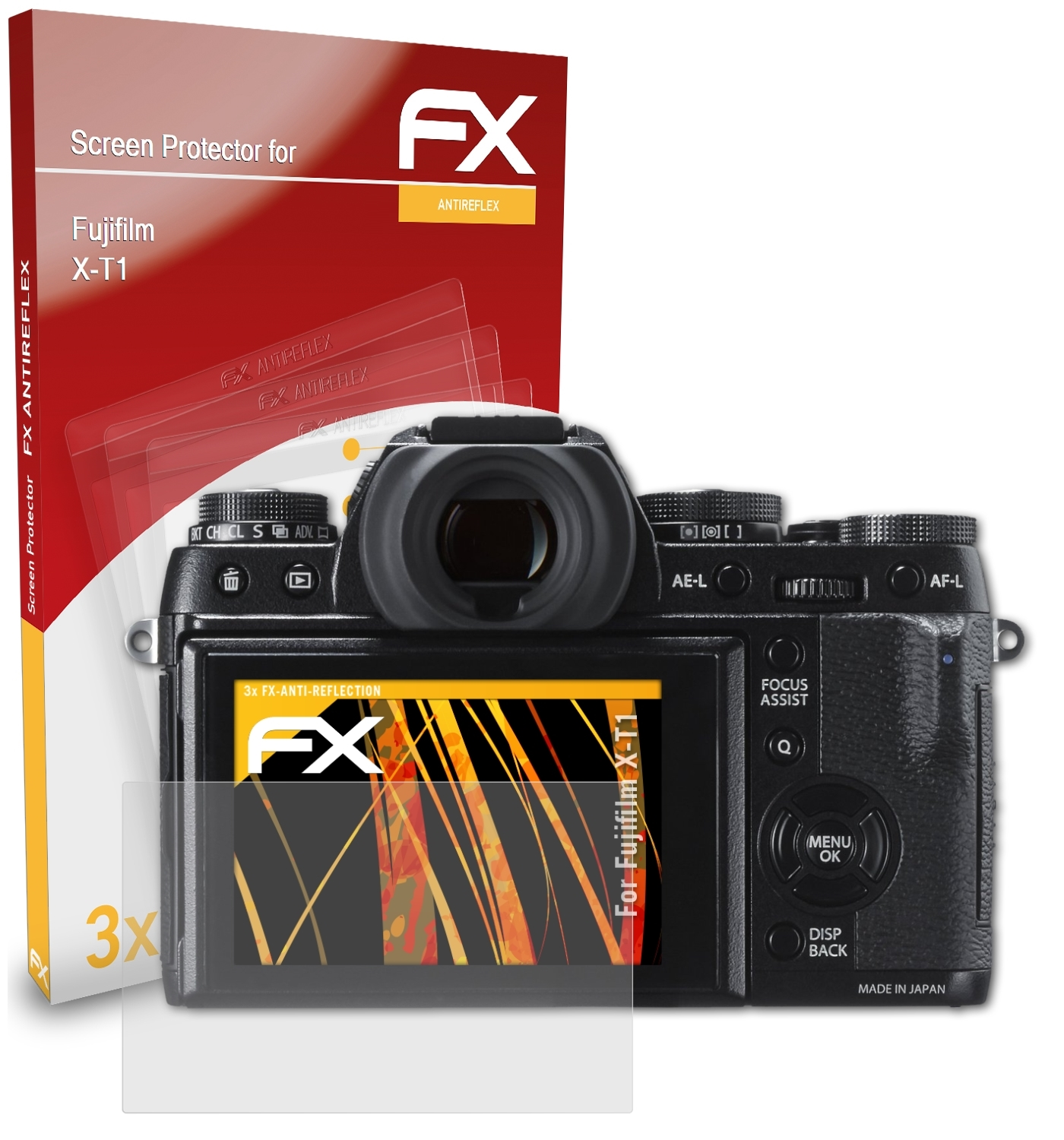 Displayschutz(für 3x X-T1) FX-Antireflex ATFOLIX Fujifilm