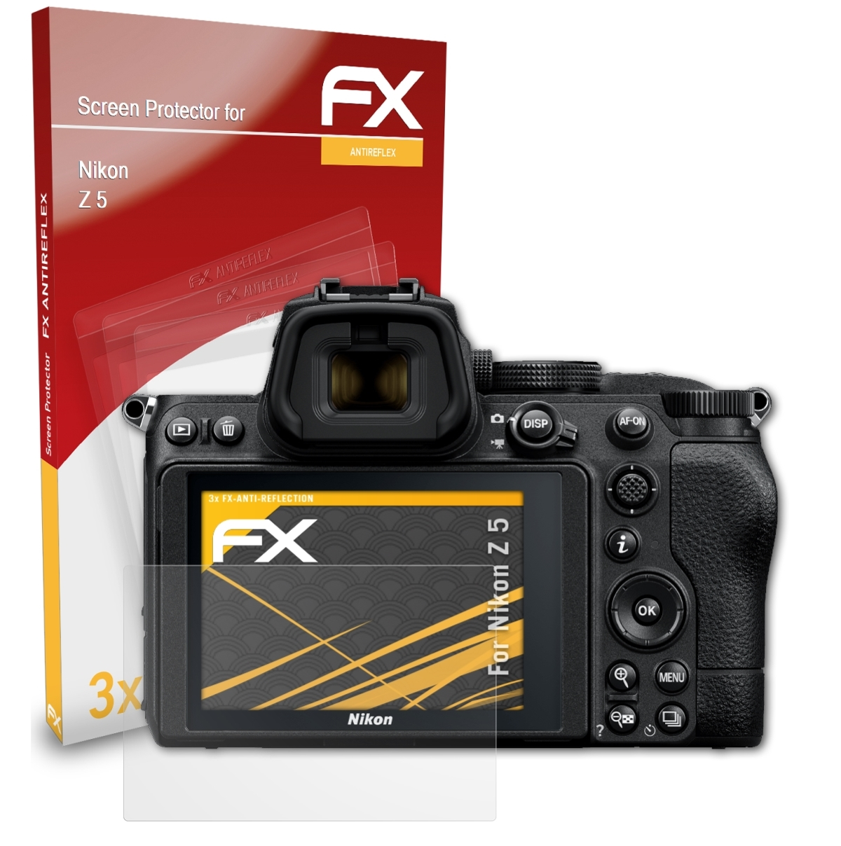 ATFOLIX 3x Z Nikon Displayschutz(für 5) FX-Antireflex