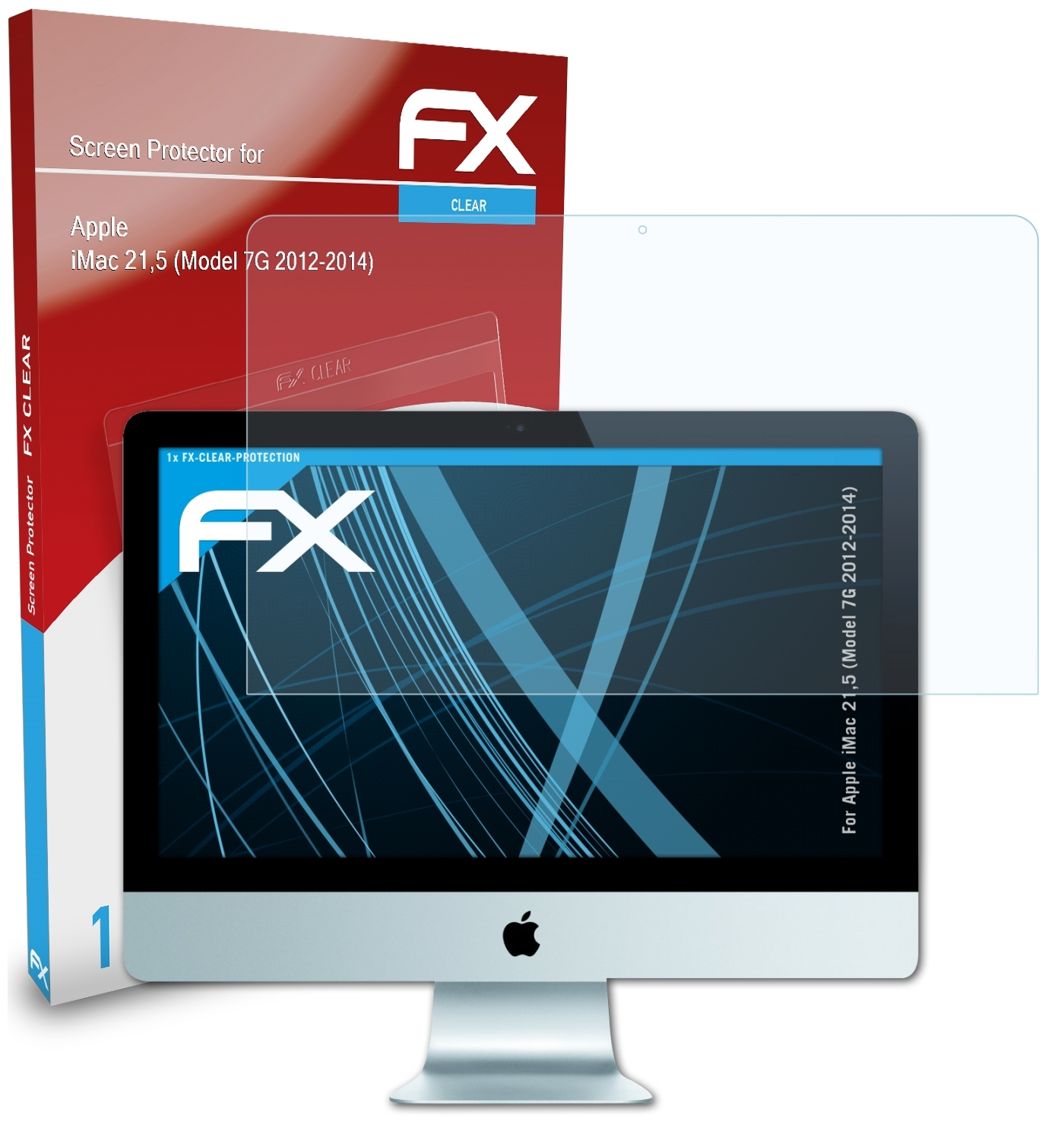 iMac 2012-2014)) 7G ATFOLIX FX-Clear Displayschutz(für Apple 21,5 (Model