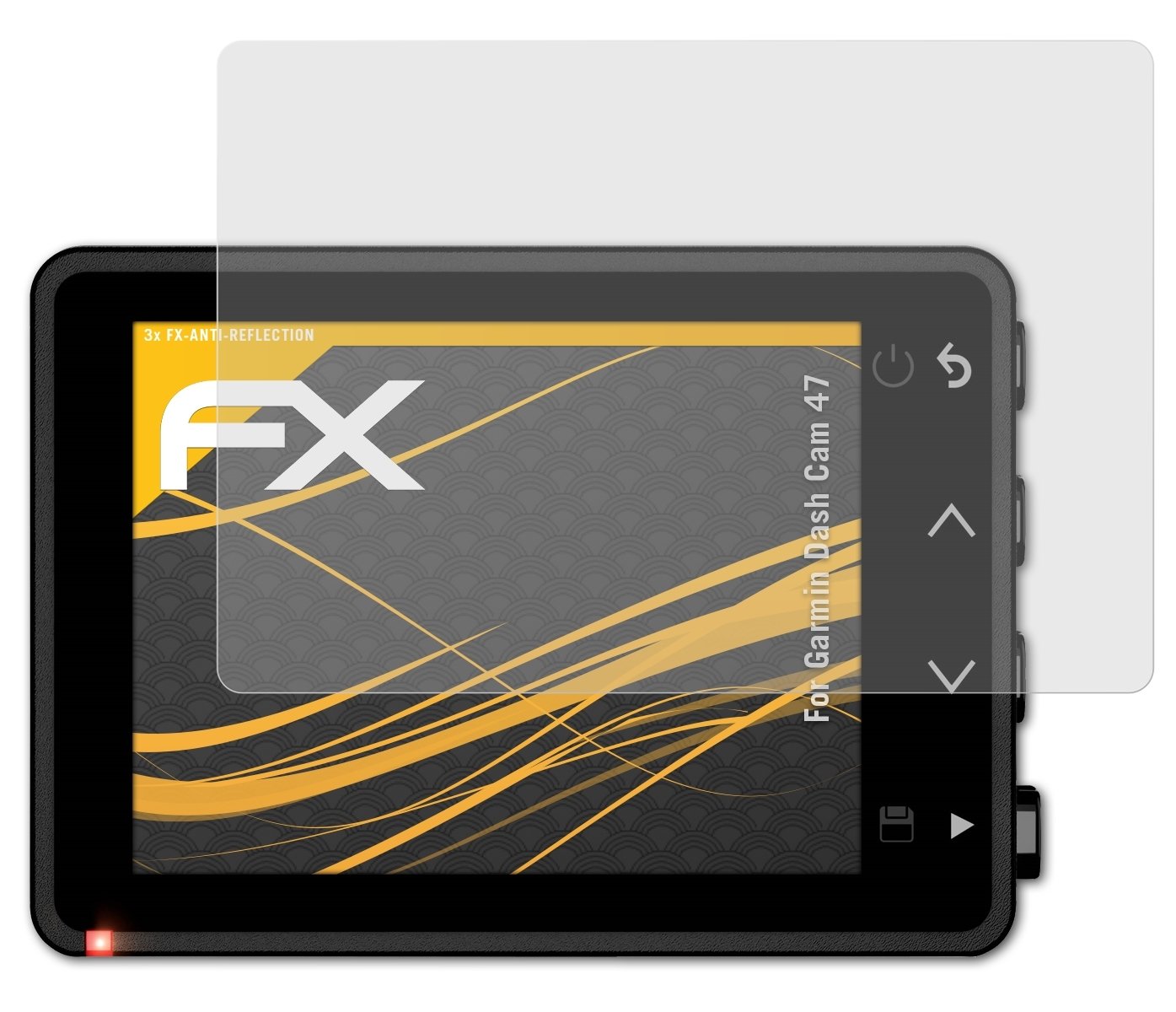 Displayschutz(für Cam Garmin ATFOLIX 3x FX-Antireflex 47) Dash