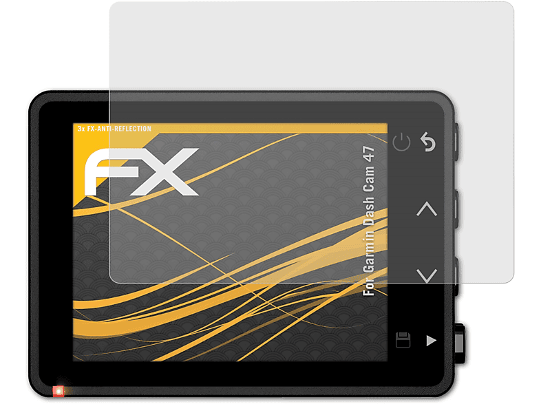 ATFOLIX 3x FX-Antireflex Displayschutz(für Garmin Dash Cam 47)