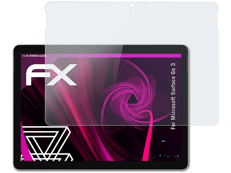 ATFOLIX FX-Hybrid-Glass 3) Schutzglas(für Microsoft Go Surface