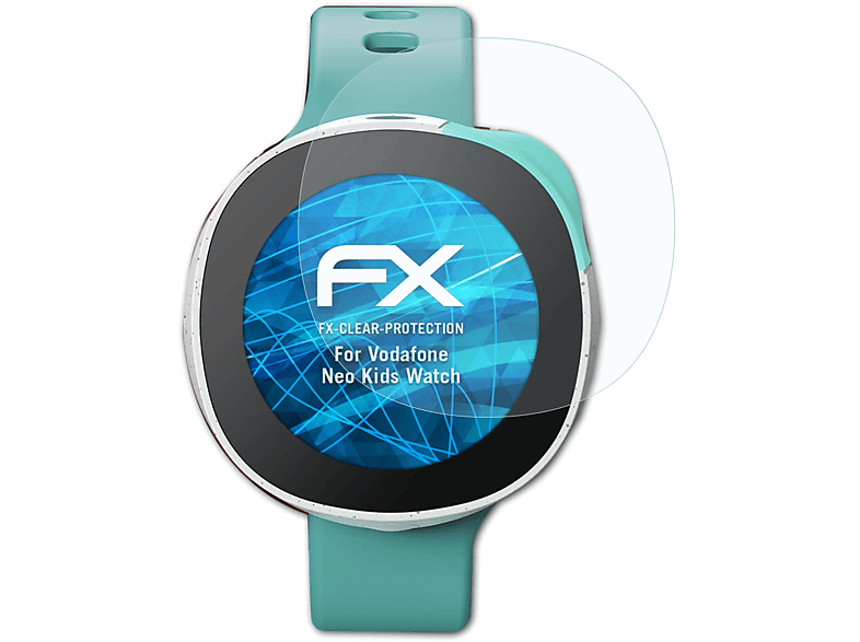 ATFOLIX 3x FX-Clear Displayschutz(für Vodafone Neo Kids Watch)