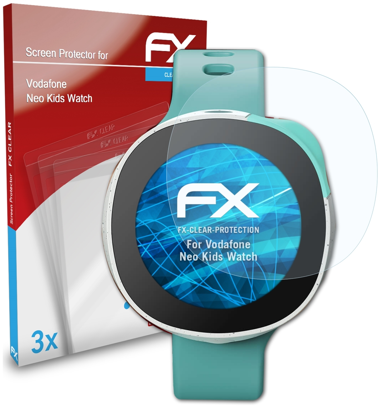 Watch) FX-Clear Displayschutz(für ATFOLIX 3x Kids Neo Vodafone