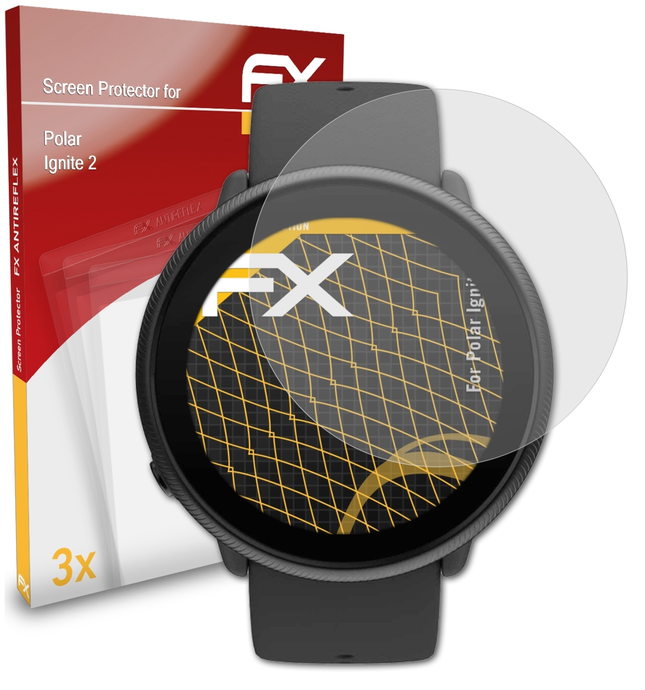Polar ATFOLIX FX-Antireflex 3x 2) Displayschutz(für Ignite