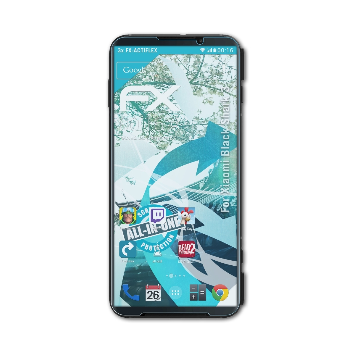 ATFOLIX FX-ActiFleX Black Shark 3x Displayschutz(für 3) Xiaomi