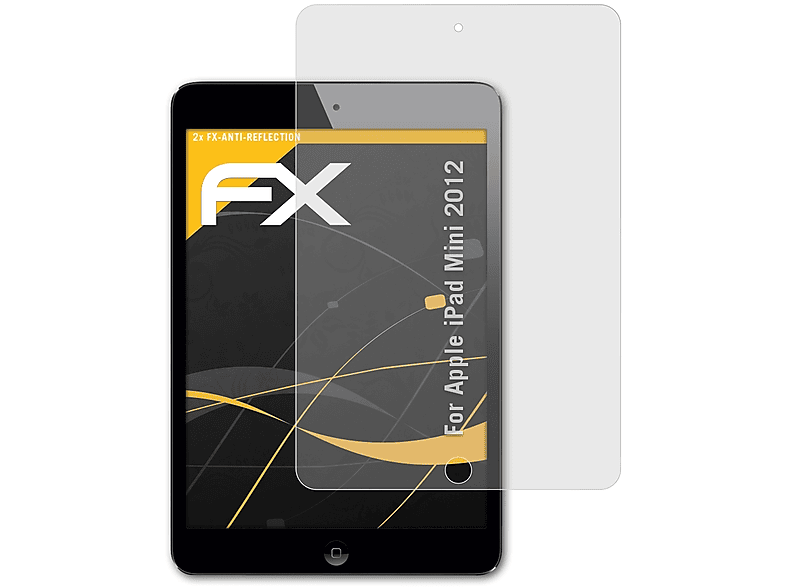 ATFOLIX 2x FX-Antireflex Displayschutz(für Apple iPad Mini (2012))